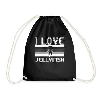 I love jellyfish - Turnbeutel - Schwarz - Vorne