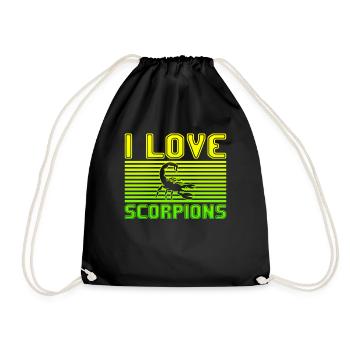 I love scorpions - Turnbeutel - Schwarz - Vorne