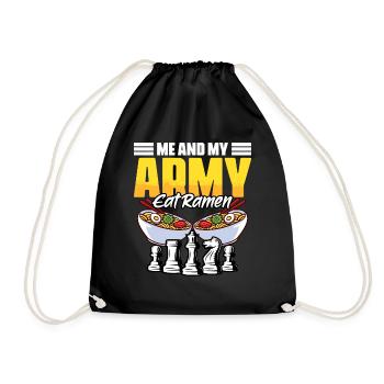 Funny board game sports humor for a - Drawstring Bag - black - Front