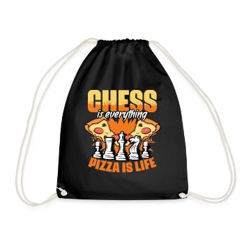 Funny chessboard game humor for a - Drawstring Bag - black - Front