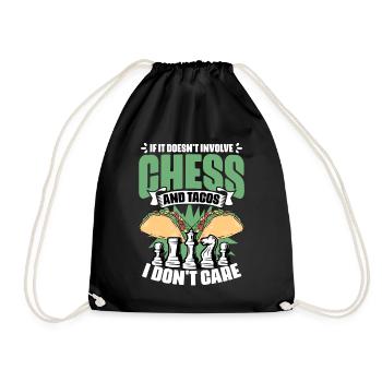 Funny board game humor for a - Drawstring Bag - black - Front