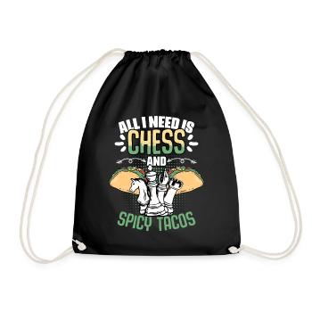 All I need is funnier - Drawstring Bag - black - Front