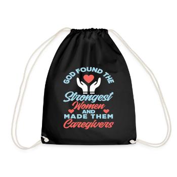 Aidante Femme forte - Sac de sport léger - noir - Devant
