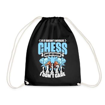 Fun board game humor for a - Drawstring Bag - black - Front