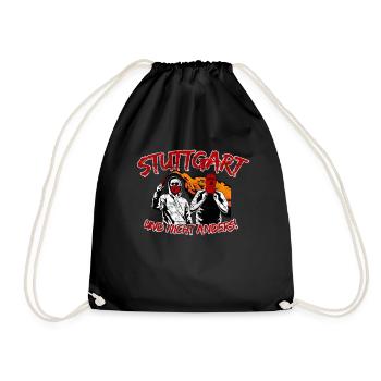 Stuttgart und nicht anders UPDATE - Turnbeutel - Schwarz - Vorne