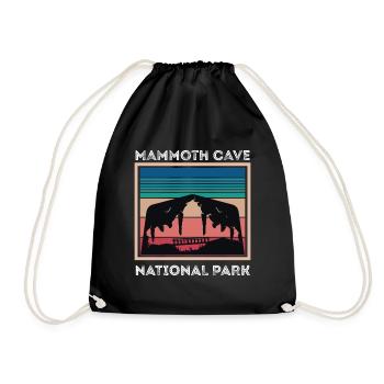 Mammoth Cave Souvenir Nationalpark Kentucky - Turnbeutel - Schwarz - Vorne