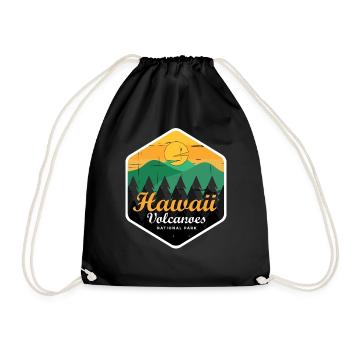 Souvenir du parc national des volcans d’Hawaï - Sac de sport léger - noir - Devant