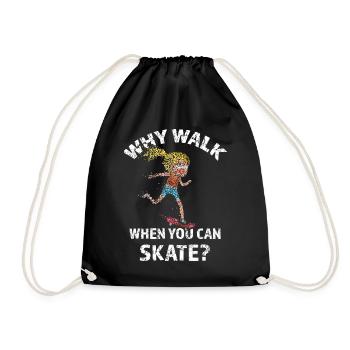 Skate or die Skater Skateboarder Skatepark Skaten - Turnbeutel - Schwarz - Vorne