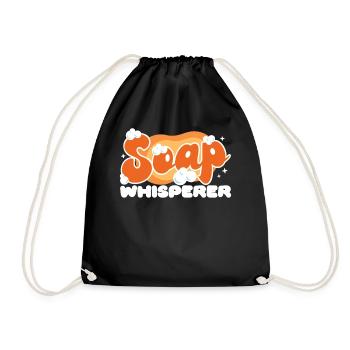 Fabrication de savon Artisanat Savon - Sac de sport léger - noir - Devant