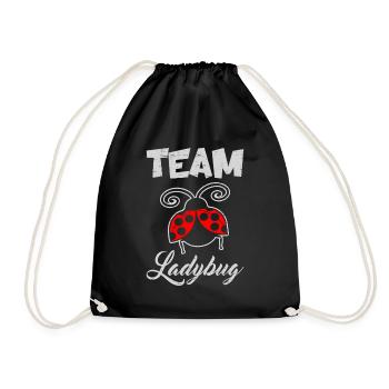 Team Ladybug Science Students Entomologist - Drawstring Bag - black - Front