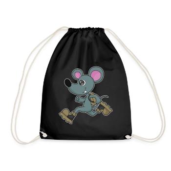 Mouse Jogger Jogging Sport - Drawstring Bag - black - Front