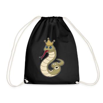 Couronne de serpent - Sac de sport léger - noir - Devant