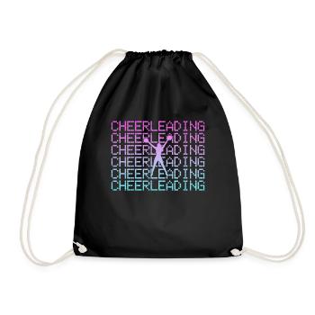cheerleading - Drawstring Bag - black - Front