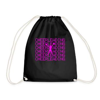 cheerleading - Drawstring Bag - black - Front