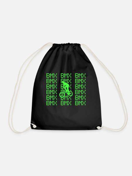 bmx - Drawstring Bag - black