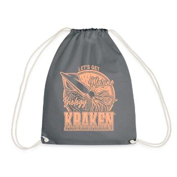 Obtenons Kraken Funny Squid Marine Biologist Sea - Sac de sport léger - gris - Devant
