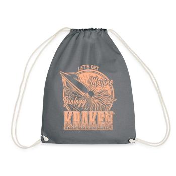 Obtenons Kraken Funny Squid Marine Biologist Sea - Sac de sport léger - gris - Devant