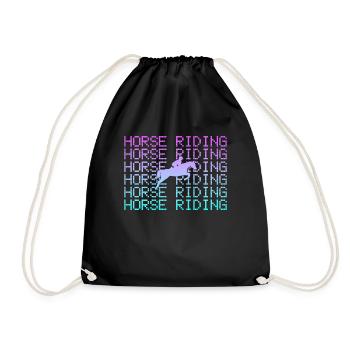 Équitation - Sac de sport léger - noir - Devant