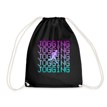 Jog - Drawstring Bag - black - Front