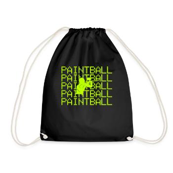 Paintball - Drawstring Bag - black - Front