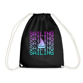 Voile - Sac de sport léger - noir - Devant