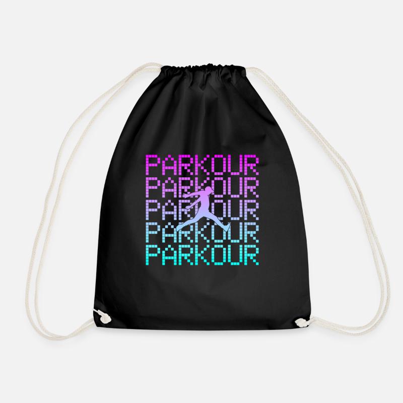 parkour - Turnbeutel - Schwarz