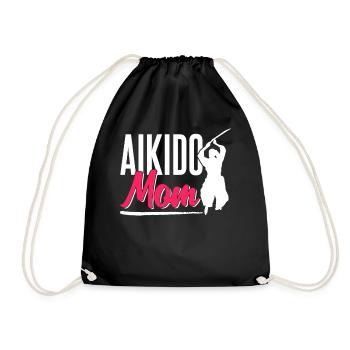 Aikido Mère Combattant Arts Martiaux Arts Martiaux Arts Martiaux - Sac de sport léger - noir - Devant