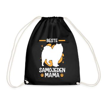 Beste Samojede Mama Schlittenhund - Turnbeutel - Schwarz - Vorne