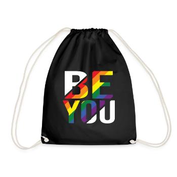 Be You Gay Pride Gay CSD Arc-en-ciel - Sac de sport léger - noir - Devant