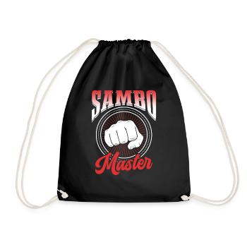 Sambo Master Martial Arts Martial Arts Training - Drawstring Bag - black - Front