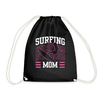 Surf Mama Surf Surf surf surf surfeur - Sac de sport léger - noir - Devant