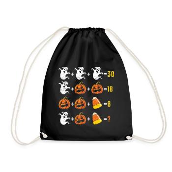 Mathelehrer Halloween - Turnbeutel - Schwarz - Vorne