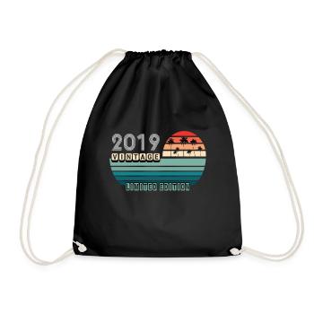 Vintage Anniversaire Anniversaire Rétro 2019 Limité - Sac de sport léger - noir - Devant