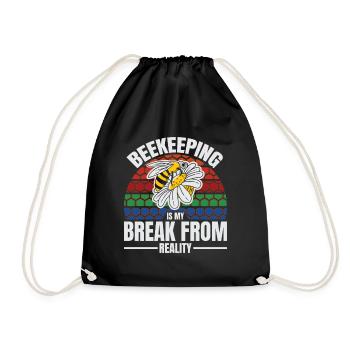 Cadeau d'apiculteur apiculteur abeille abeille - Sac de sport léger - noir - Devant