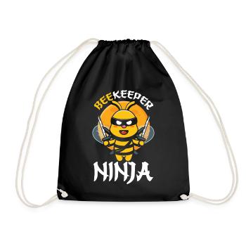 Cadeau d'apiculteur apiculteur abeille abeille - Sac de sport léger - noir - Devant