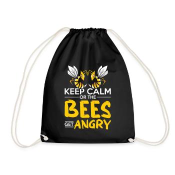 Cadeau d'apiculteur apiculteur abeille abeille - Sac de sport léger - noir - Devant