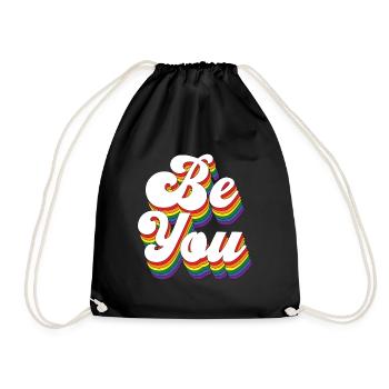 Be You Gay Pride Gay CSD Arc-en-ciel - Sac de sport léger - noir - Devant
