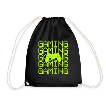 joueur de jeu - Sac de sport léger - noir - Devant