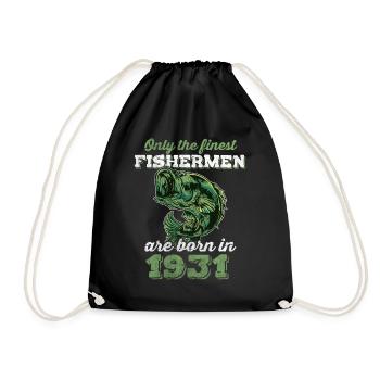 Legendär 91 Jahre alt Geschenk zum 91. Geburtstag - Turnbeutel - Schwarz - Vorne
