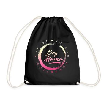 Boy Mama From Son Up To Down Shirt, Mother's Day - Drawstring Bag - black - Front