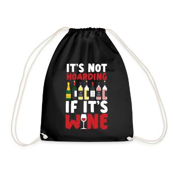 Sommelier Wine Drinking Tasting - Turnbeutel - Schwarz - Vorne