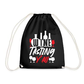 Sommelier Wine Drinking Tasting - Turnbeutel - Schwarz - Vorne