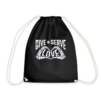 Chiropraktiker Chiropraktik Physio Liebe Geschenk - Turnbeutel - Schwarz - Vorne