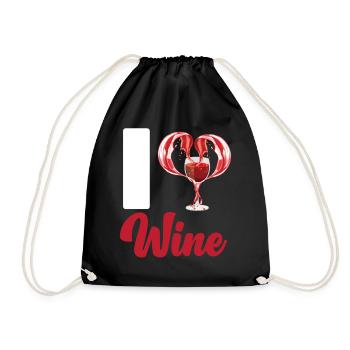 Sommelier Wine Drinking Tasting - Turnbeutel - Schwarz - Vorne