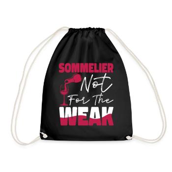 Sommelier Wine Drinking Tasting - Turnbeutel - Schwarz - Vorne