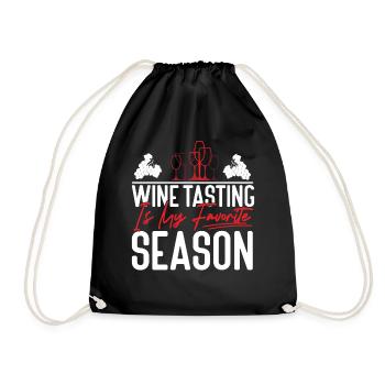 Sommelier Wine Drinking Tasting - Turnbeutel - Schwarz - Vorne