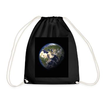 Earth - Drawstring Bag - black - Front