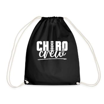 Chiropraktiker Chiro Chiropraktik Physio Geschenk - Turnbeutel - Schwarz - Vorne