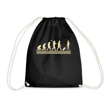 Stewardesses evolution - Drawstring Bag - black - Front