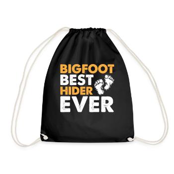 Bigfoot Meilleur hider de tous les temps - Sasquatch - Sac de sport léger - noir - Devant